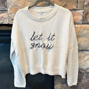 Z Supply Cream Let it Snow Sweater